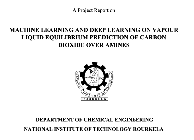 B.Tech. Thesis: ML & DL for Vapour Liquid Equilibrium Prediction